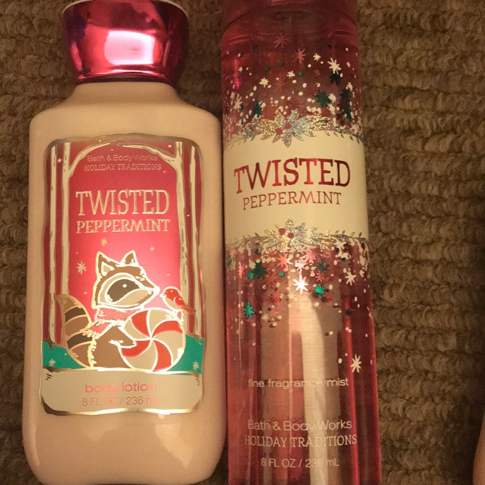 Twisted Peppermint Body Spray and Lotion